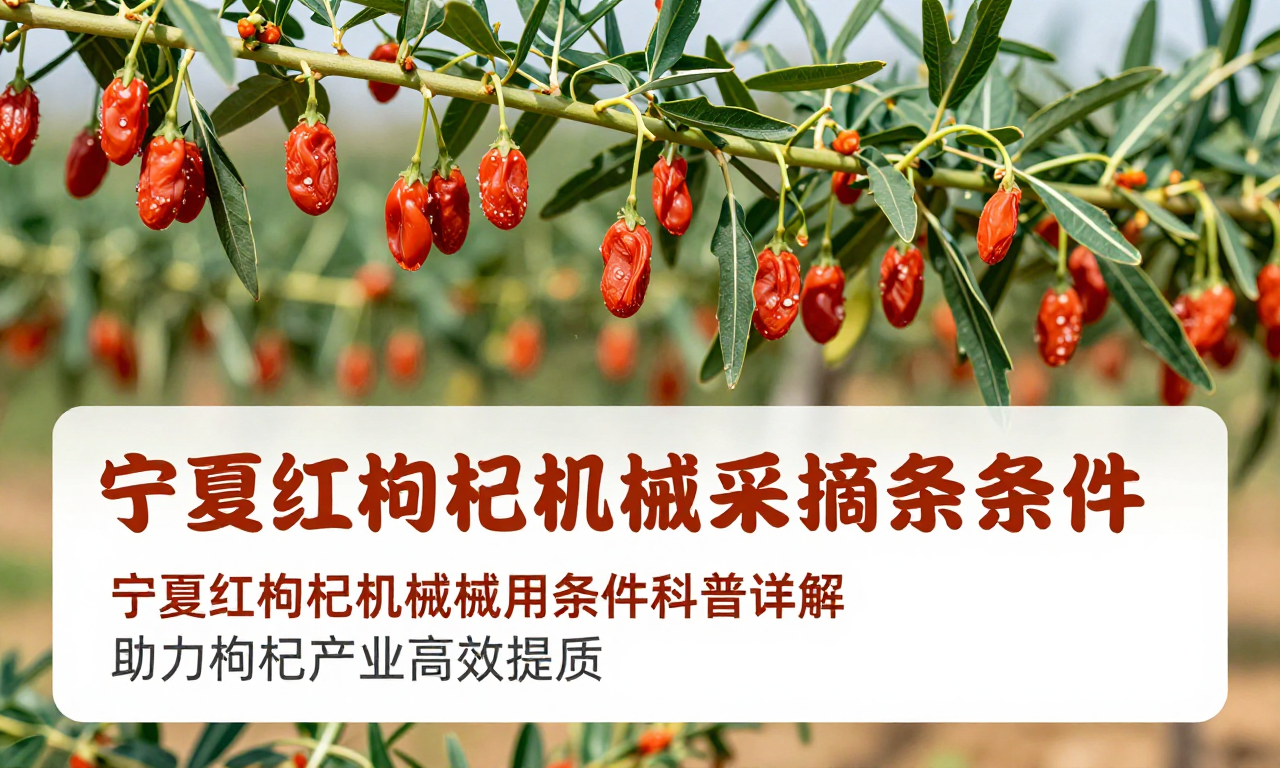 宁夏红枸杞机械采摘适用条件科普详解 助力枸杞产业高效提质