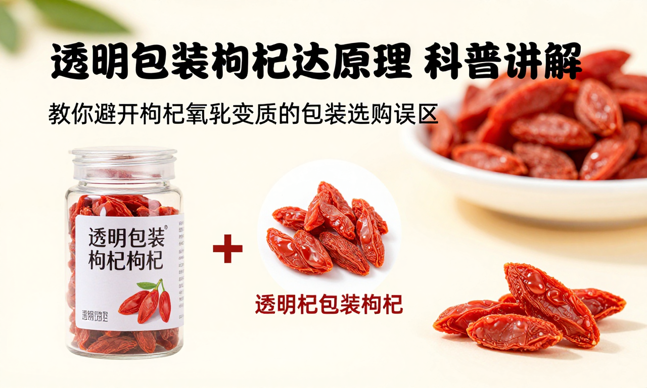 透明包装枸杞加速氧化原理科普讲解 教你避开枸杞氧化变质的包装选购误区