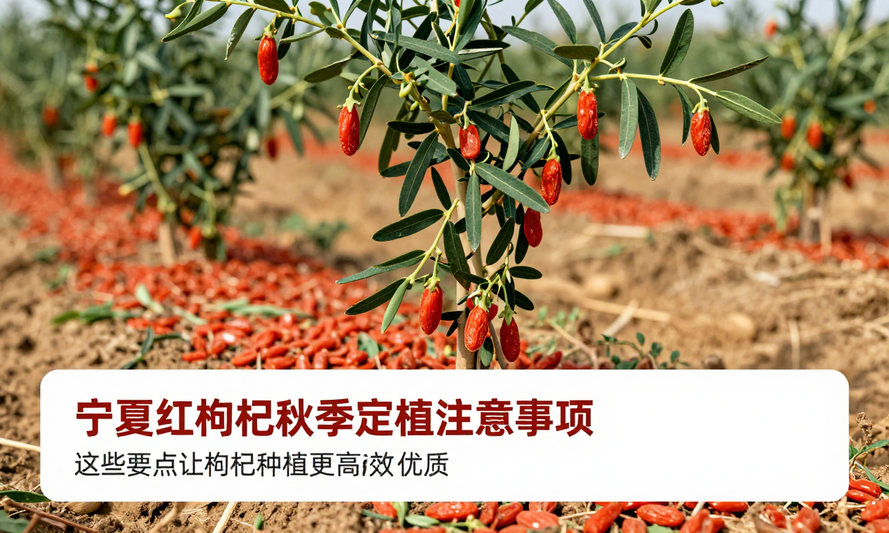 宁夏红枸杞秋季定植注意事项 这些要点让枸杞种植更高效优质