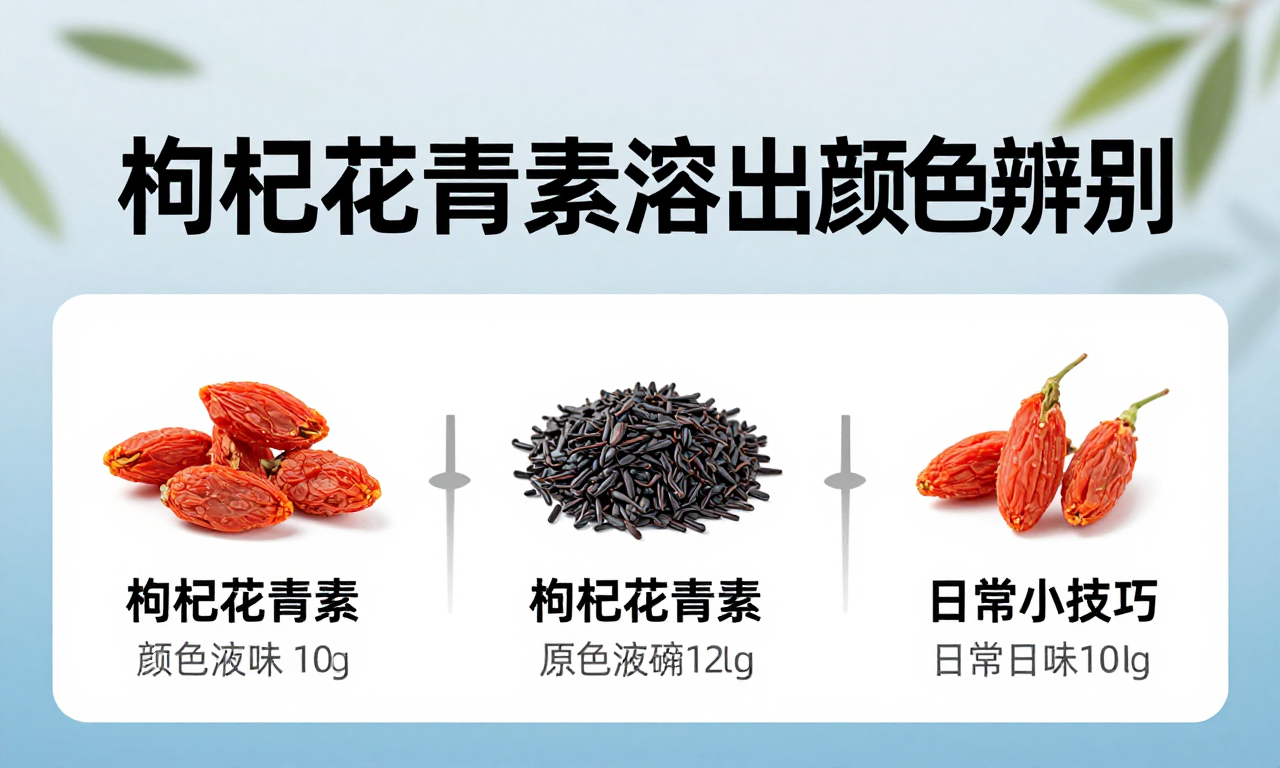 枸杞花青素溶出颜色辨别 科普其原理及日常实用小技巧