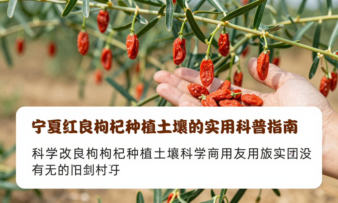 宁夏红枸杞土壤盐分降解方法：科学改良枸杞种植土壤的实用科普指南