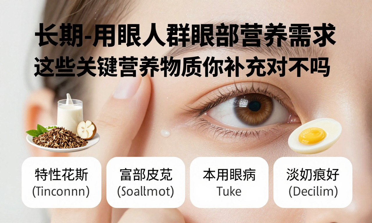 长期用眼人群眼部营养需求 这些关键营养物质你补充对了吗