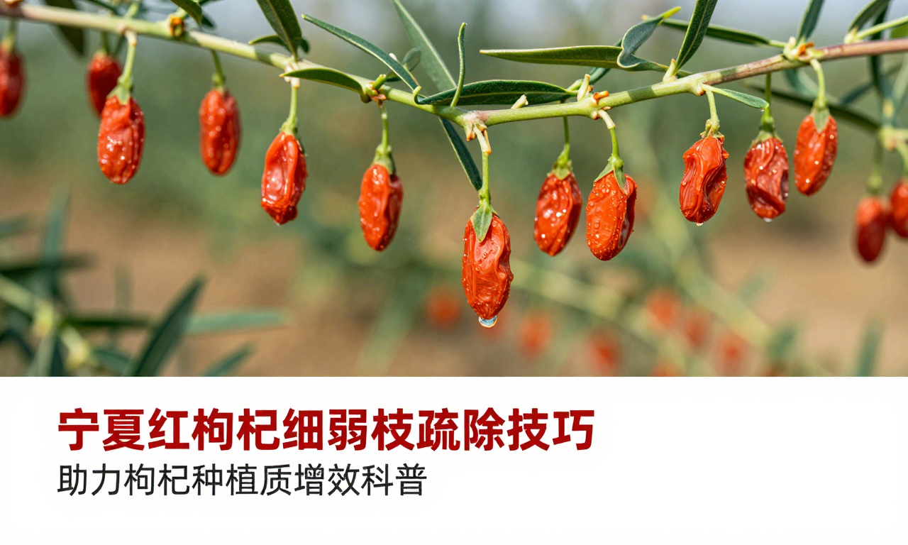 宁夏红枸杞细弱枝疏除技巧 助力枸杞种植提质增效科普