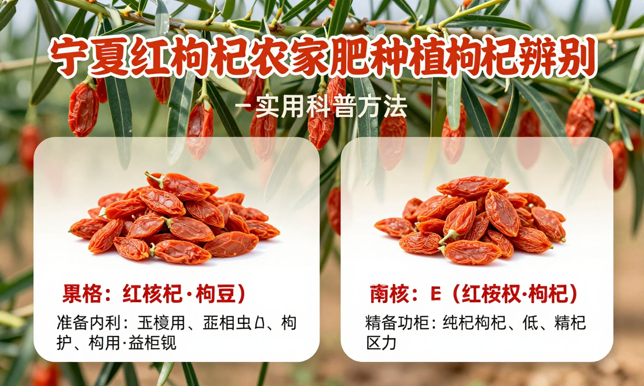 宁夏红枸杞农家肥种植枸杞辨别 实用科普方法教你精准区分